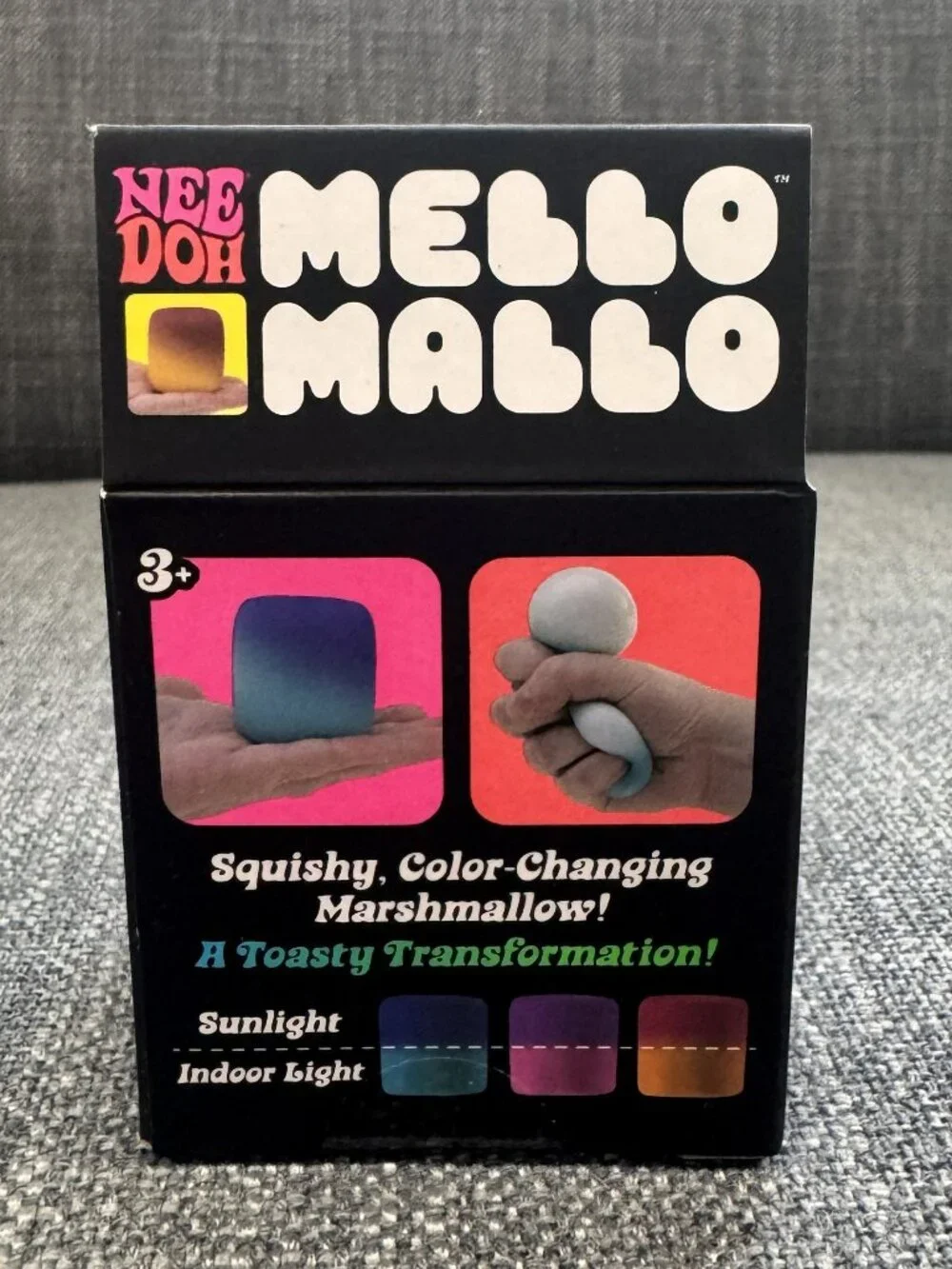 NeeDoh Mello Mallo Squishy Sensory Fidget Color Changing Marshallow - Blue